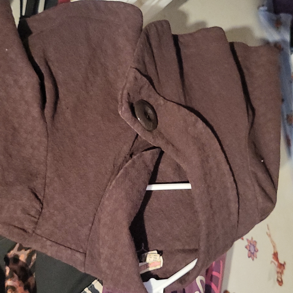 Gently used brown crop top blazer